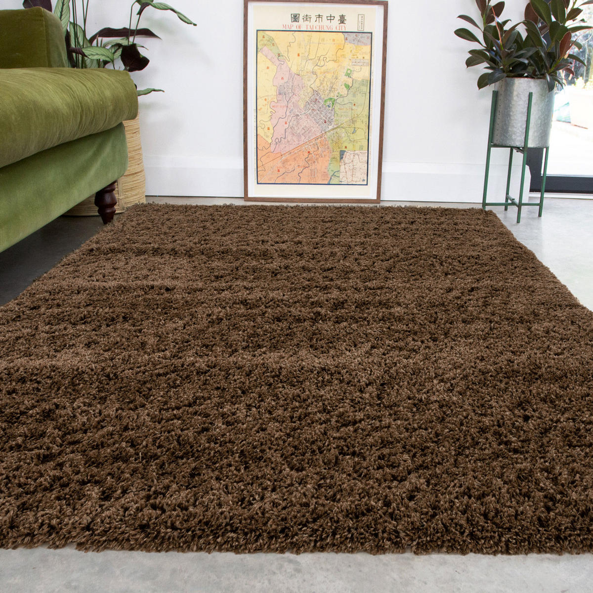 HOCHFLORTEPPICH Schokoladenbraun - Braun, Naturmaterialien/Textil (200/290cm) - Kukoon Rugs