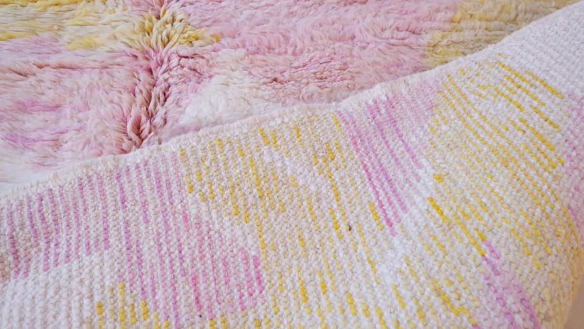 BERBERTEPPICH aus Marokko aus Wolle 200x 300 cm - Pink, Naturmaterialien (200/300cm) - AFK Living