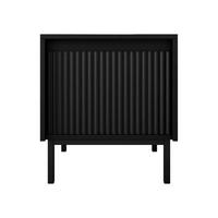NACHTTISCH Ozmi 1SZ - Schwarz, Holzwerkstoff/Metall (45/50/40cm) - MIRJAN24