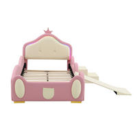 KINDERBETT 140/200 cm Rosa - Beige, Textil