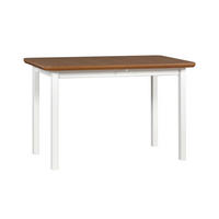 ESSTISCH Max 4, 120-150/70 cm, eiche - Wildeiche/Weiß, Holz (70/120/76cm) - Leaf Design