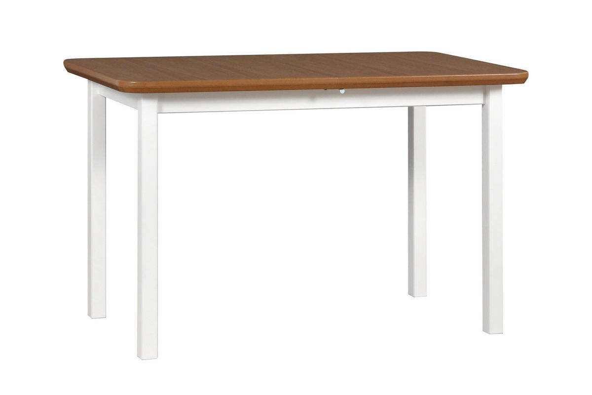 ESSTISCH Max 4, 120-150/70 cm, eiche - Wildeiche/Weiß, Holz (70/120/76cm) - Leaf Design