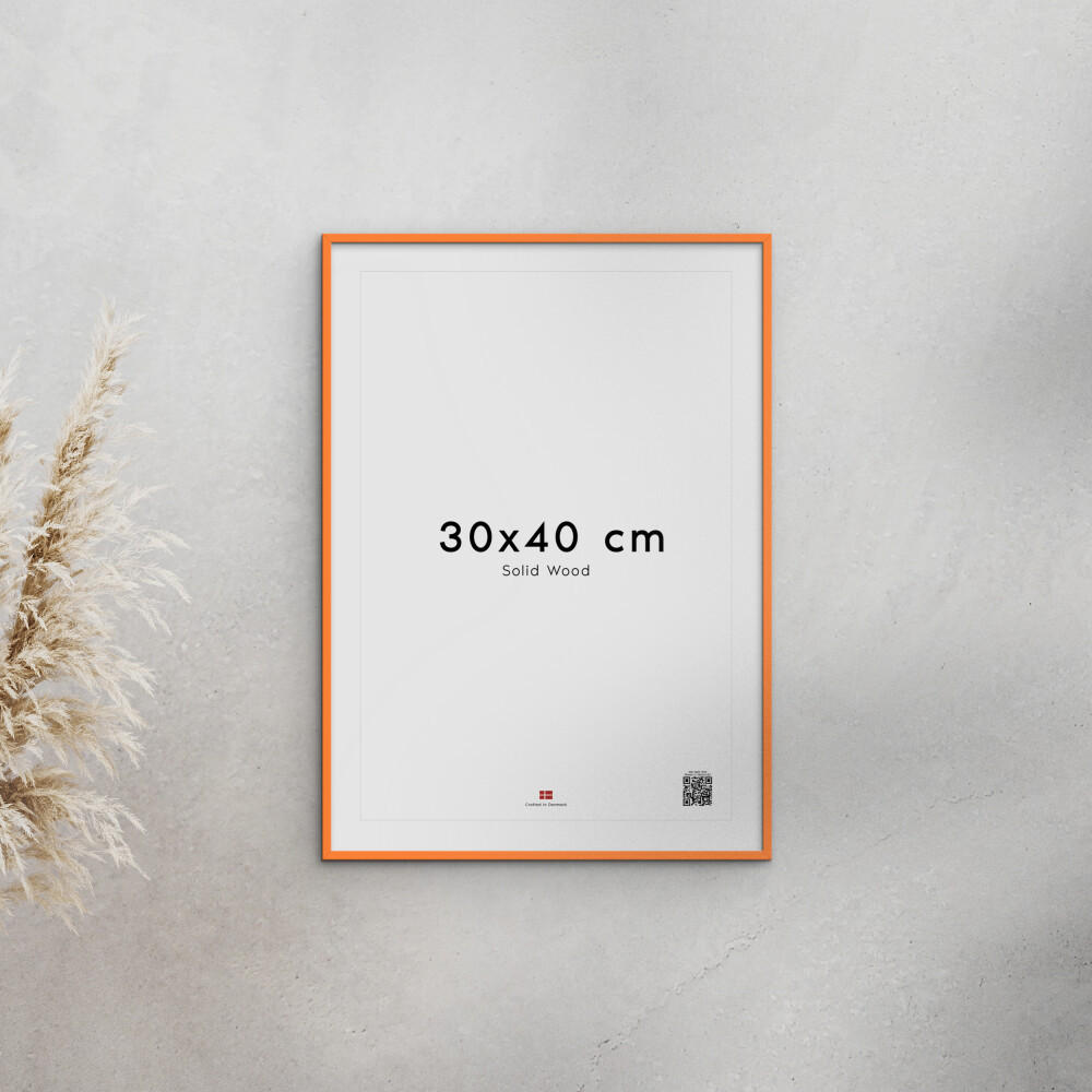 RAHMEN Orangenfarbenes Holz Acryl - Orange, Holz/Papier (30/40/2cm) - Poster&Frame
