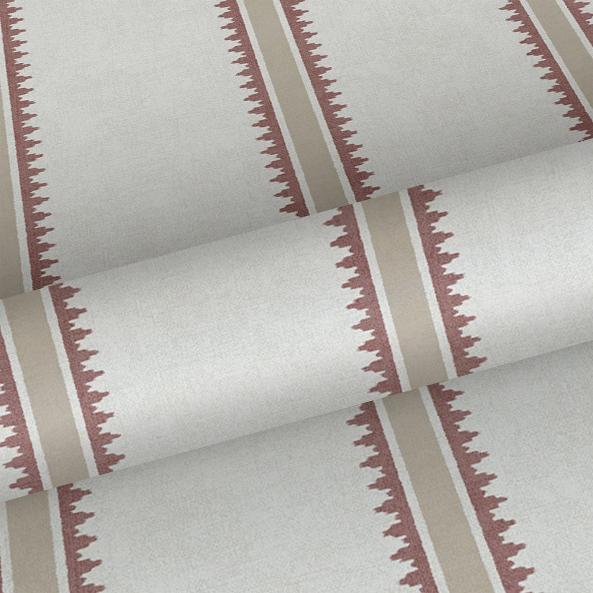 TAPETE breite Streifen 53 cm x 10 m - Terracotta, Papier (53/1000cm) - Sanders & Sanders