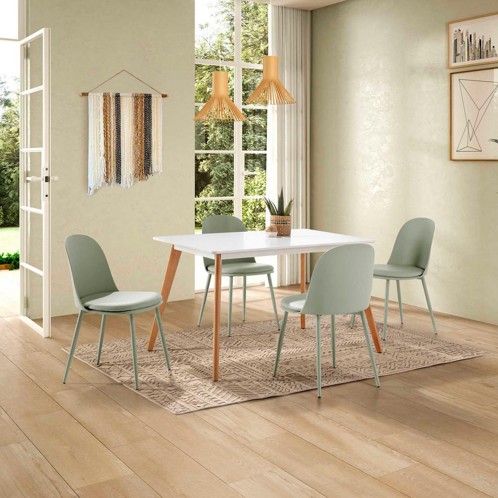 Thumbnail - VS Venta-stock Stuhl, Grün, Kunststoff, 45x83x51 cm, Esszimmer, Stühle, Esszimmerstühle, Vierfußstühle