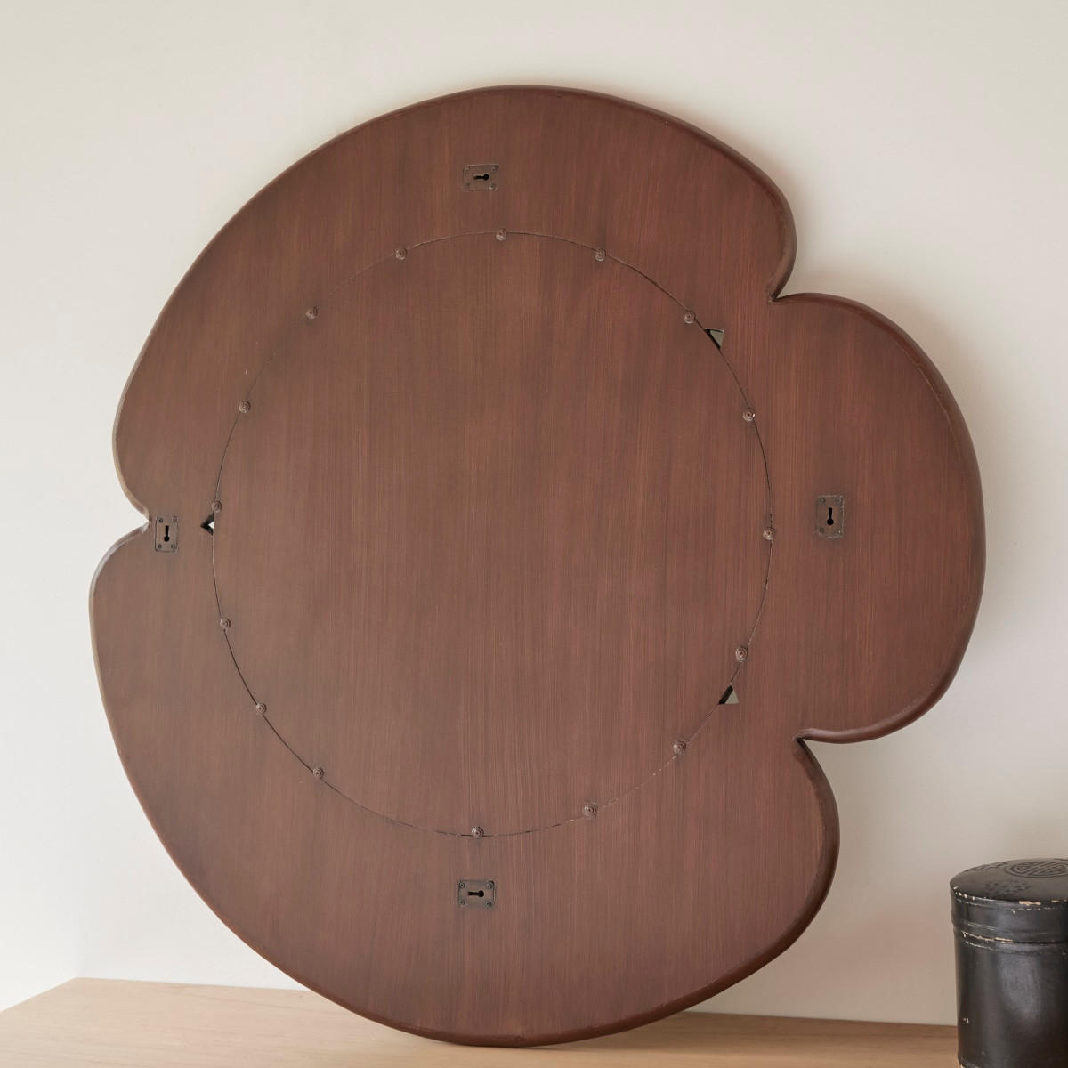 SPIEGEL Sara Braun aus Dunkles Mindiholz - Braun, Holz (110/110/3cm) - Tikamoon