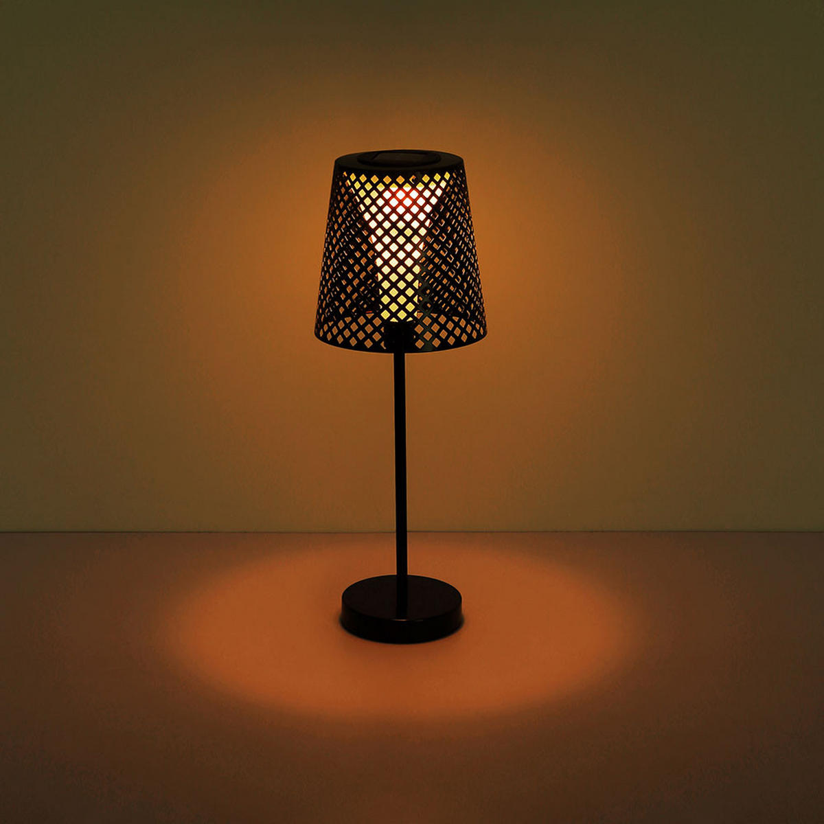 LED AUSSENLEUCHTE Metall Schwarz Loch Design 2er Set - Schwarz, Metall (18/18/50cm) - Globo Lighting
