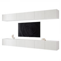 TV-LOWBOARD ANGEL VI mit LED-Beleuchtung, 300 cm Weiß matt - Weiß, Holzwerkstoff (300/36/40cm) - Idohome