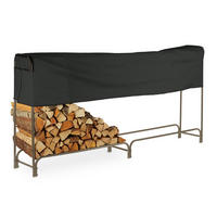 KAMINHOLZREGAL - Multicolor, Textil/Metall (250/122/30cm) - Relaxdays