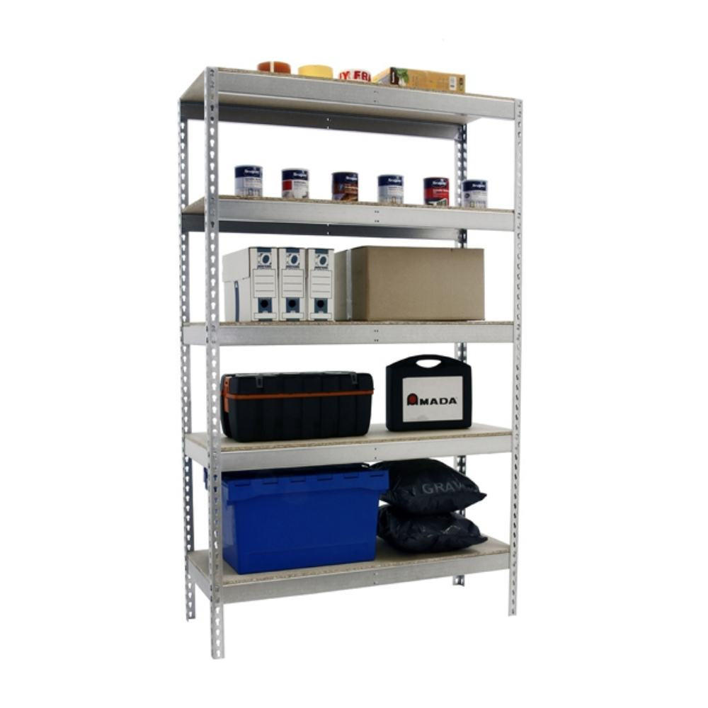 Thumbnail - Proregal Schwerlastregal, Silber, Metall, 120x300x60 cm, Freizeit, Heimwerken, Werkstatt, Schwerlastregale