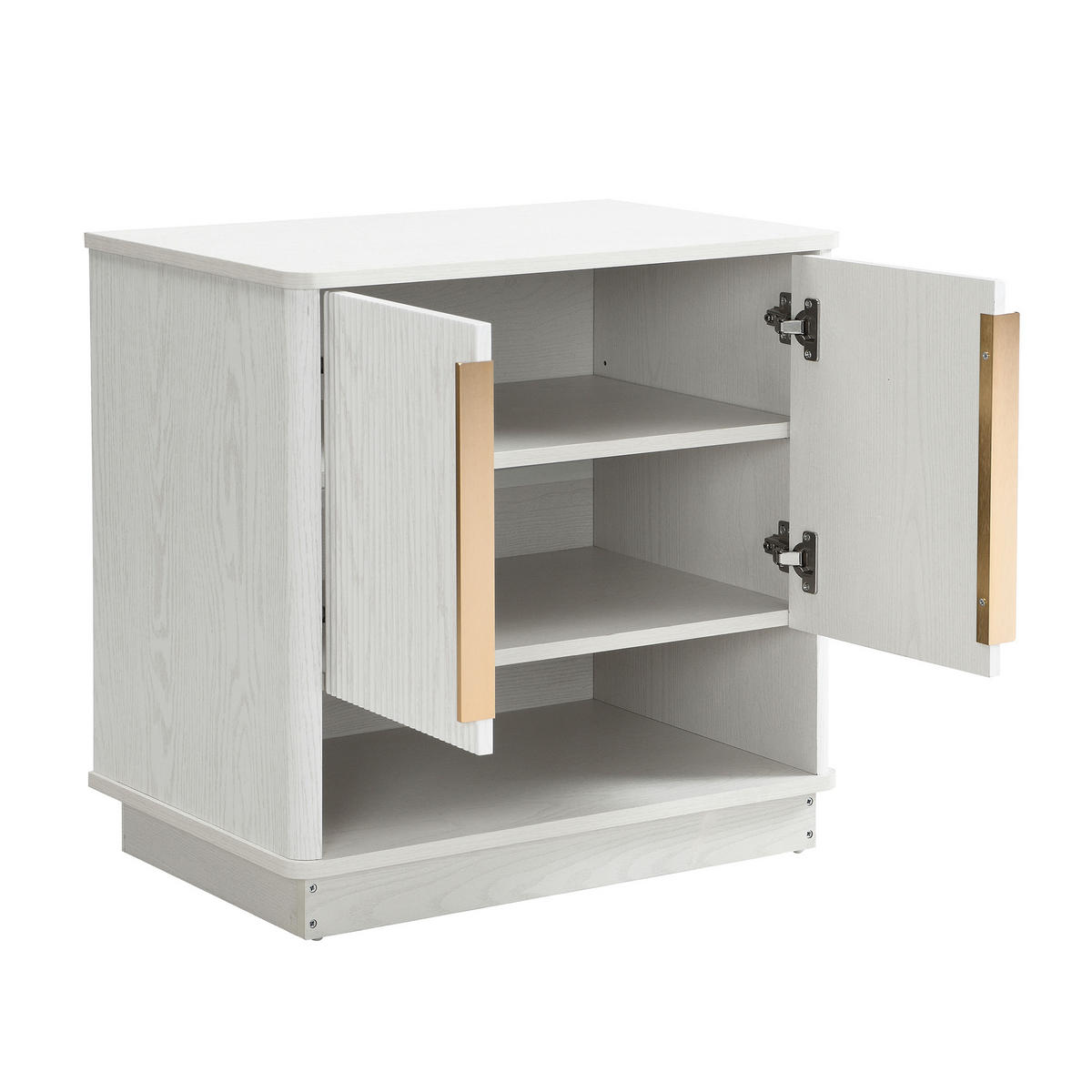 SCHUHSCHRANK Weiß 60/40/61 cm - Weiß, Holzwerkstoff (60/61/40cm) - PANGIVO
