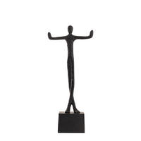 SKULPTUR Eagen Schwarz 16/9/36cm - Schwarz, Metall (9/36/16cm) - PTMD Collection