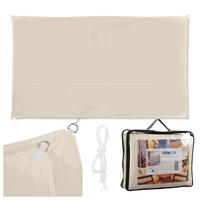 SLNEČNÉ plachty - béžová, kov/textil (400/200cm) - Relaxdays