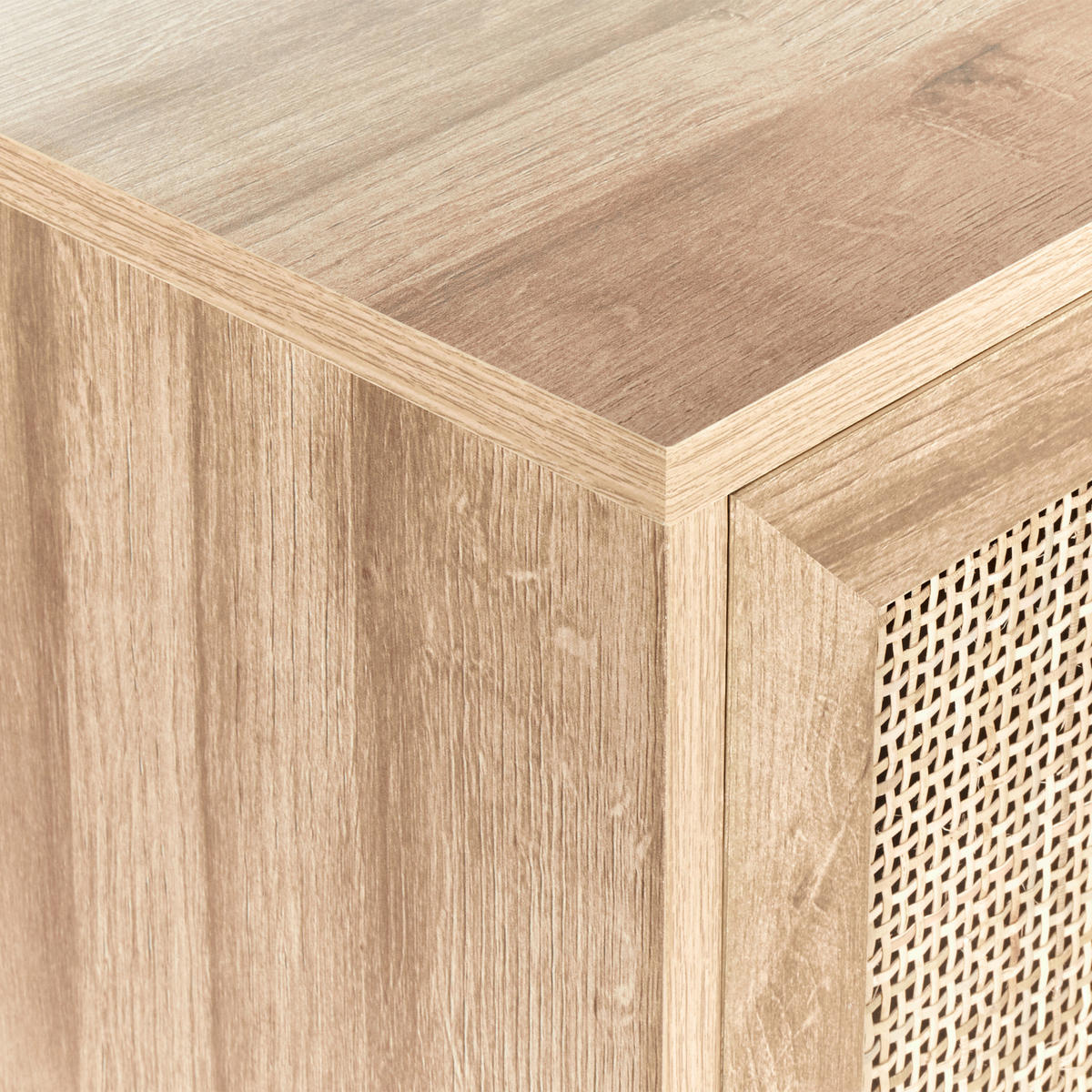 WASCHBECKENUNTERSCHRANK Heller Holzfarbton Rosell - Hellbraun, Holzwerkstoff (60/60/40cm) - Beliani