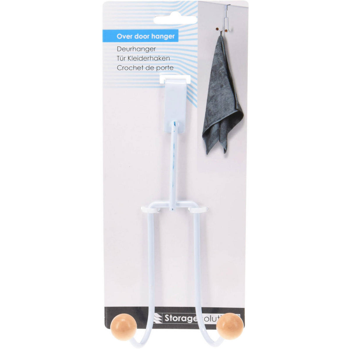 TÜRHAKEN 19/9,5/10,5 cm - Weiß, Metall (11/26/11cm)