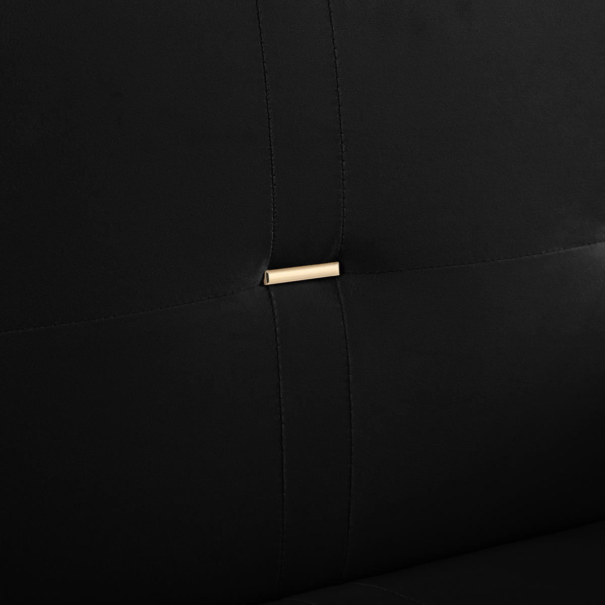 SCHLAFSOFA aus Samt mit verstellbaren Rückenlehnen, schwarz - Schwarz, Textil (89/70/164cm) - Luhomfu