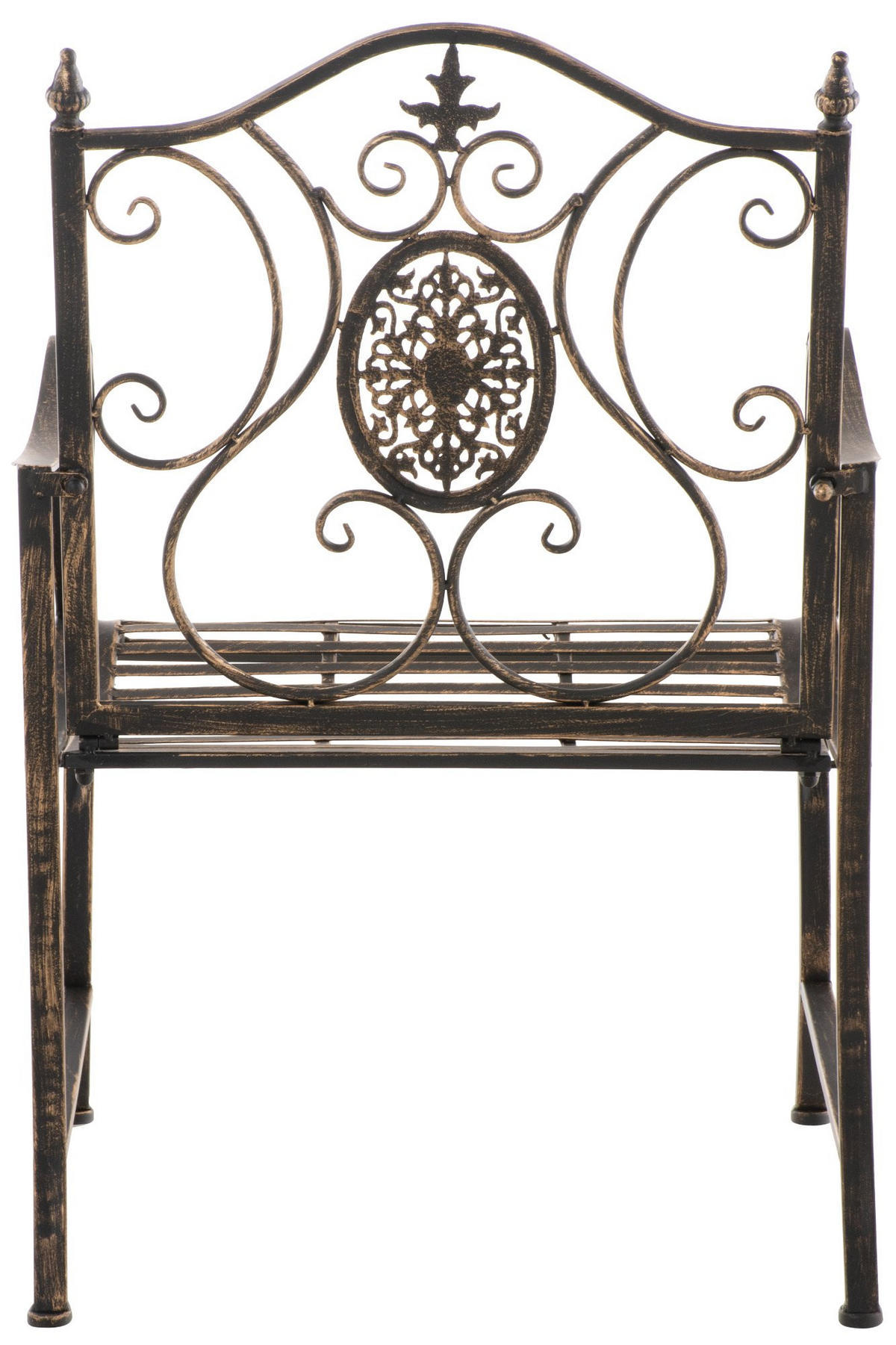 GARTENSTUHL 2er Set Metall bronze - Bronzefarben, Metall (62/94/53cm) - CLP