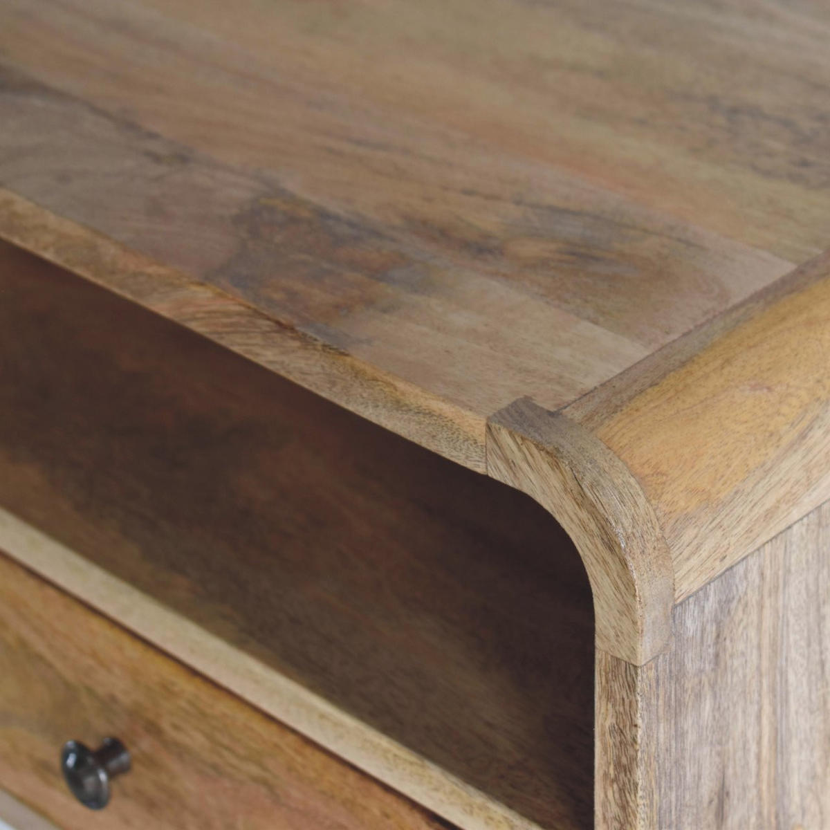 NACHTTISCH Levitate - Beige/Messingfarben, Holz/Metall (45/25/32cm) - Artisan Furniture
