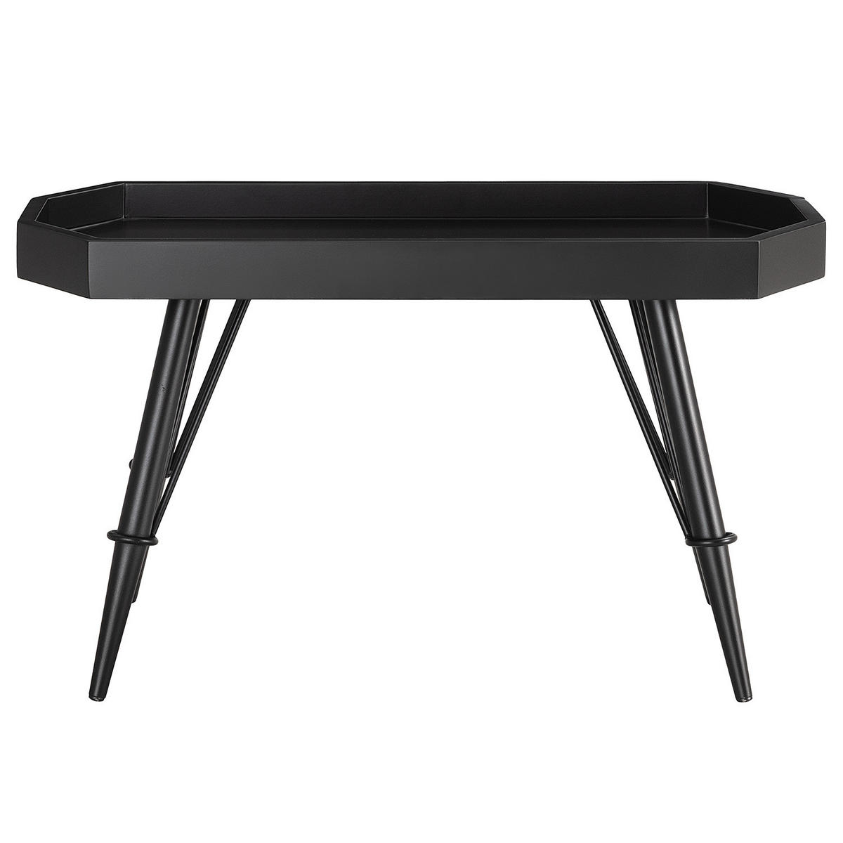 COUCHTISCH - Holzwerkstoff / Metall - Schwarz, Holzwerkstoff/Metall (40/80/43cm) - home24