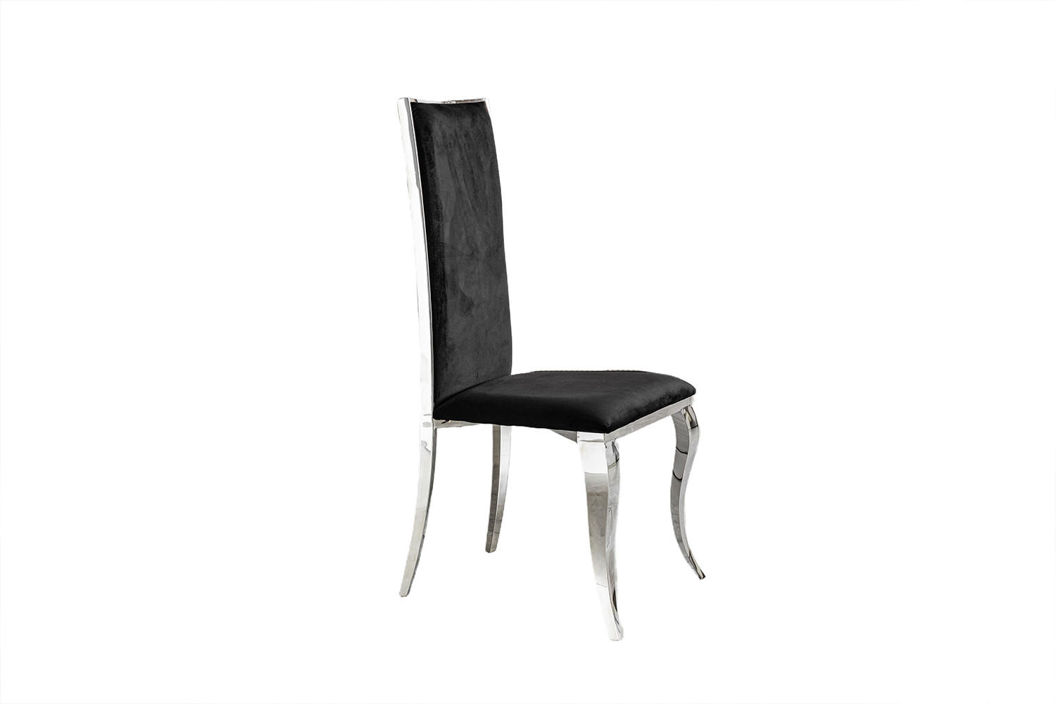 ESSZIMMERSTUHL MORA Schwarz Velvet (1er-Set) - Schwarz, Textil (48/109/57cm) - KAWOLA