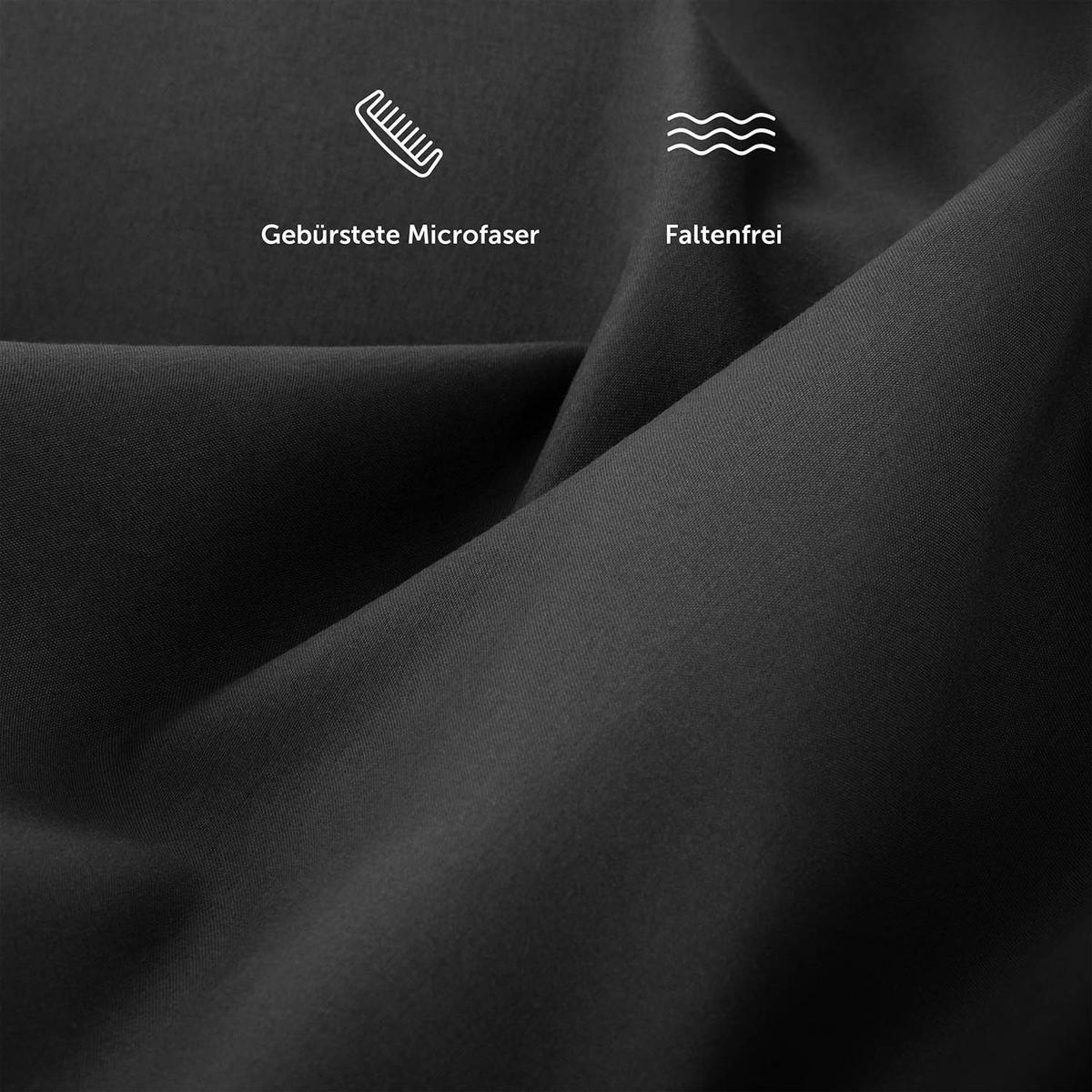 SPANNBETTLAKEN 140/200/30 cm Anthrazit - Anthrazit, Textil (140/200cm) - Blumtal