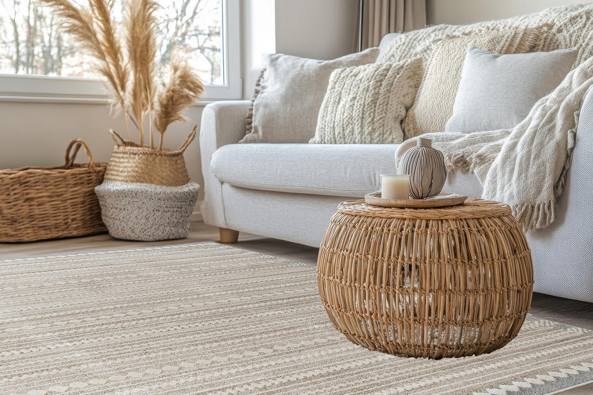 MAZOVIA TEPPICH SL05A - Grau, Beige- 80 x 150 cm - Beige/Grau, Textil (80/150cm) - Mazovia