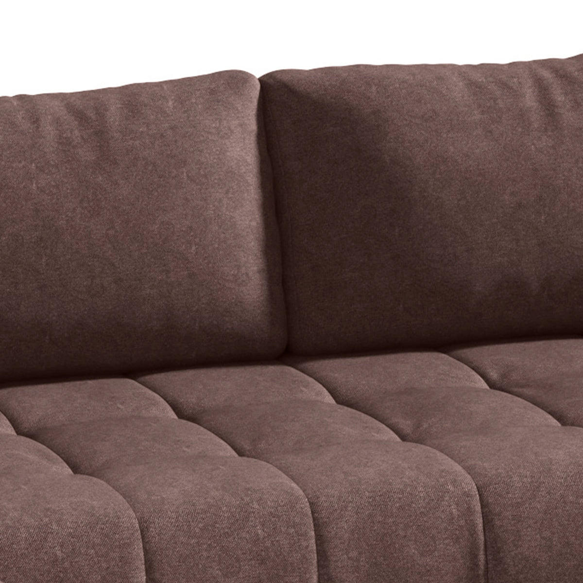 PANORAMASOFA Jonas 5 Sitzplätze Braun - Braun, Holzwerkstoff (350/85/185cm) - Petits-meubles