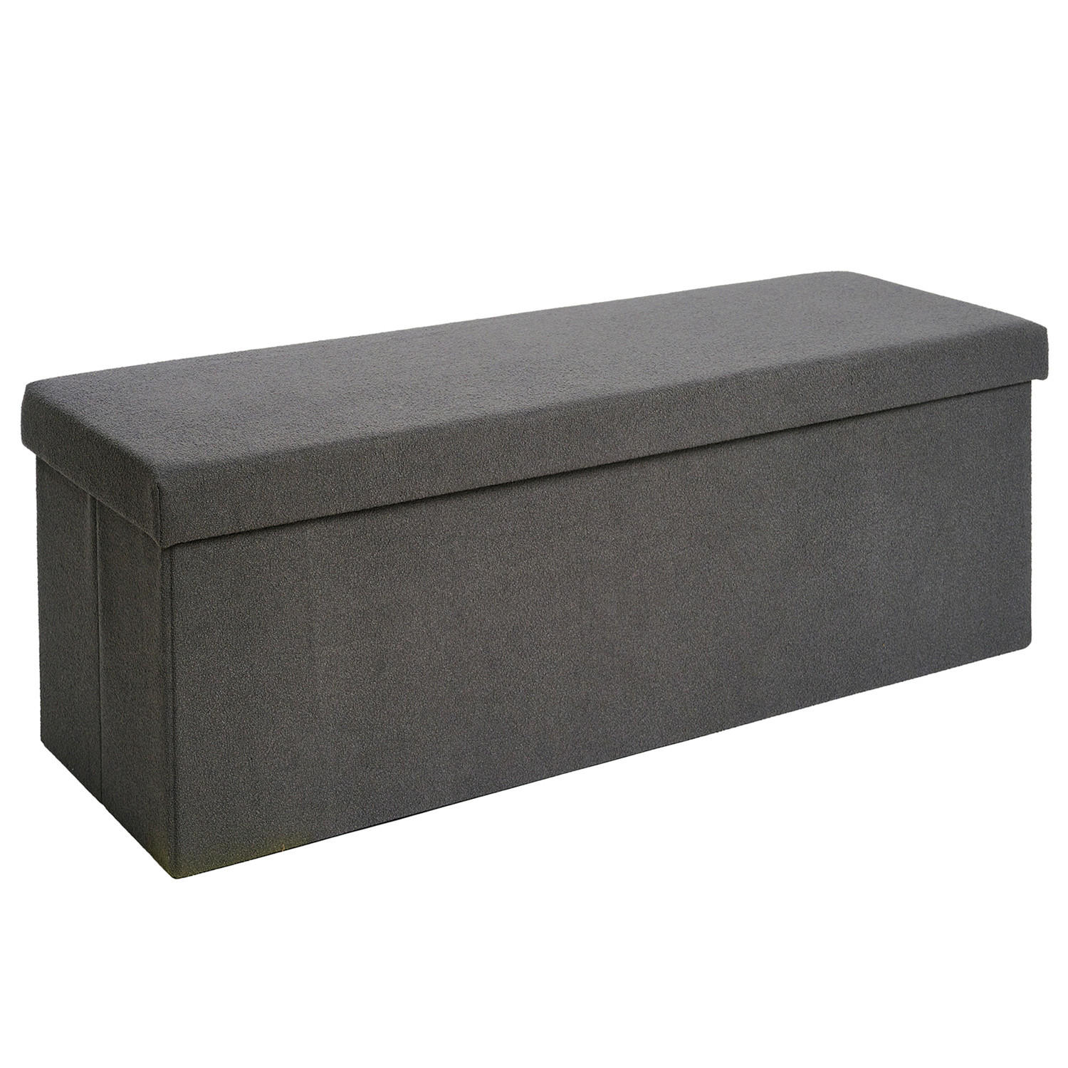 SITZBANK 110/38/38 cm, faltbar, Dunkelgrau - Dunkelgrau, Kunststoff (38/38/110cm) - Laleni