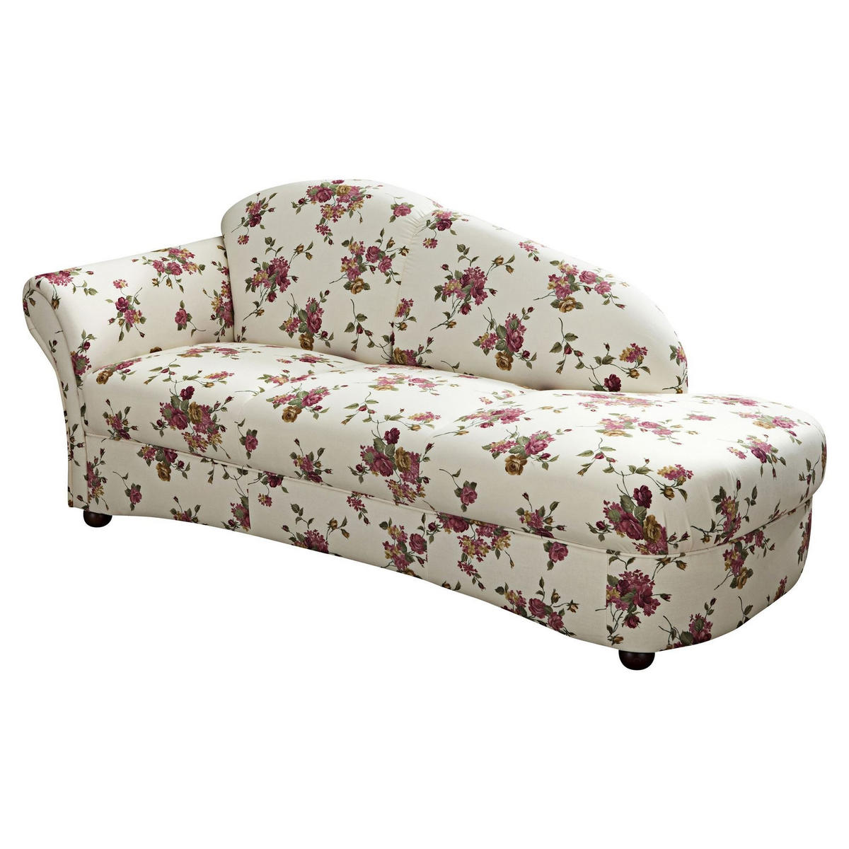 RECAMIERE Armlehne links Kama Bezug Flachgewebe Buche nussbaum dunkel / beige - Beige/Multicolor, Kunststoff (191/83/81cm) - 58aufmkessel