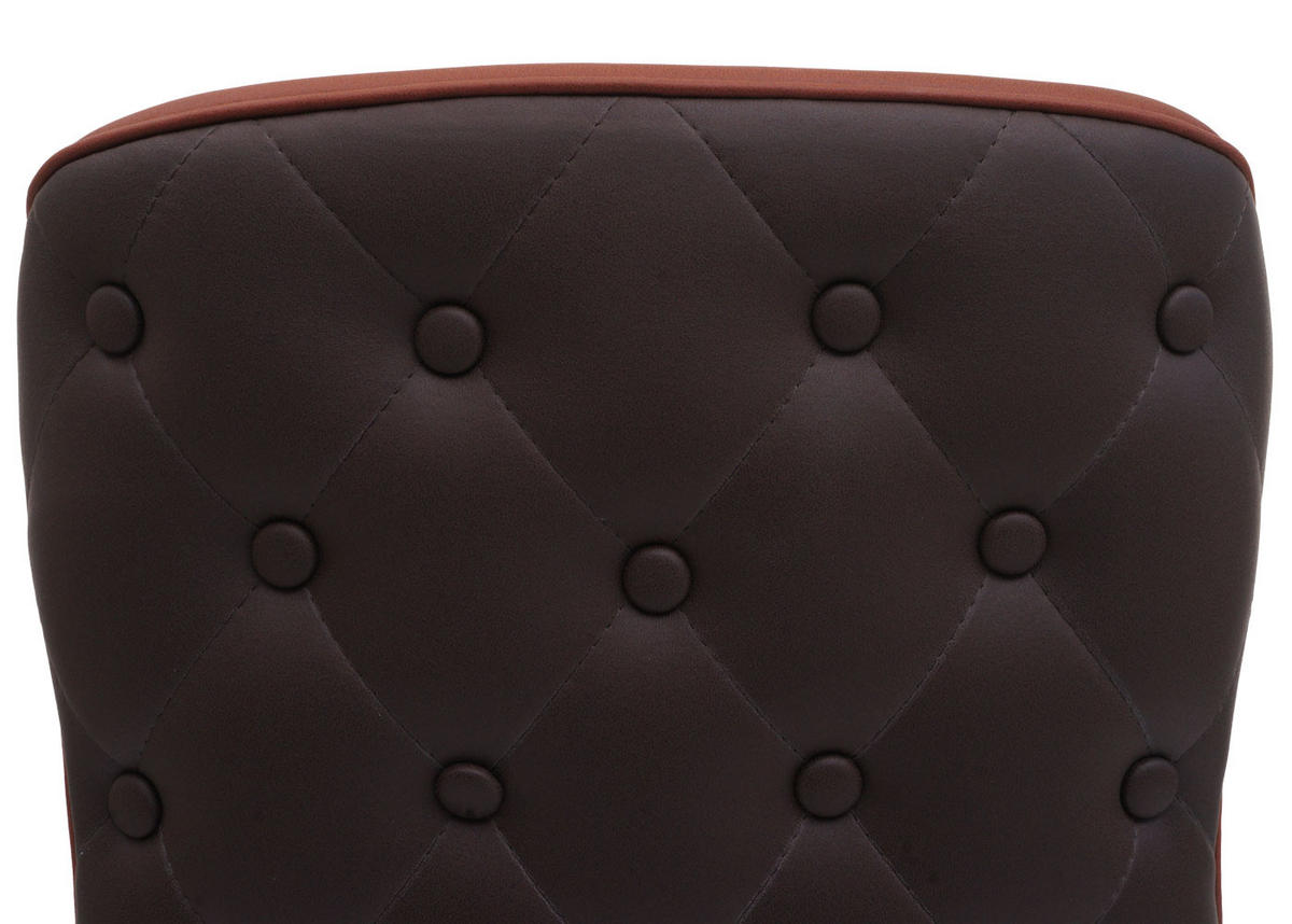 ESSZIMMERSTUHL Rotbraun, Braun 2er-Set - Rotbraun/Braun, Textil (53/86/53cm) - MCW