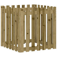 PFLANZKÜBEL Latten-Design 70x70x70 cm Kiefernholz Imprägniert - Braun, Holz (70/70/70cm)