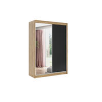 KLEIDERSCHRANK RYFLO - 120 - Eichefarben|Schwarz - Eichefarben/Schwarz, Holzwerkstoff (120/215/61cm) - ALTDECOR