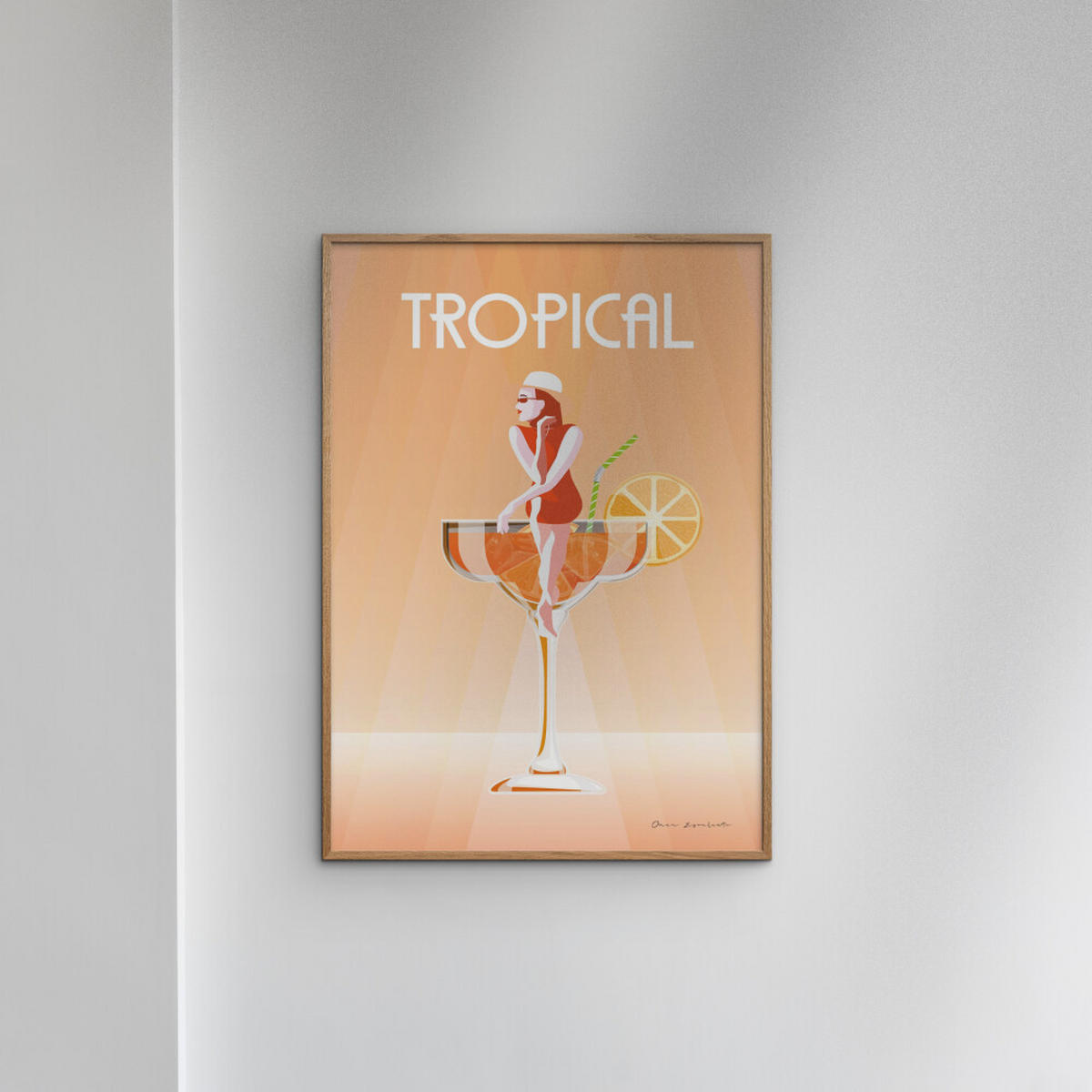 POSTER Wild Apple - Tropical Drink - Orange, Papier (50/70/0.1cm) - Poster&Frame