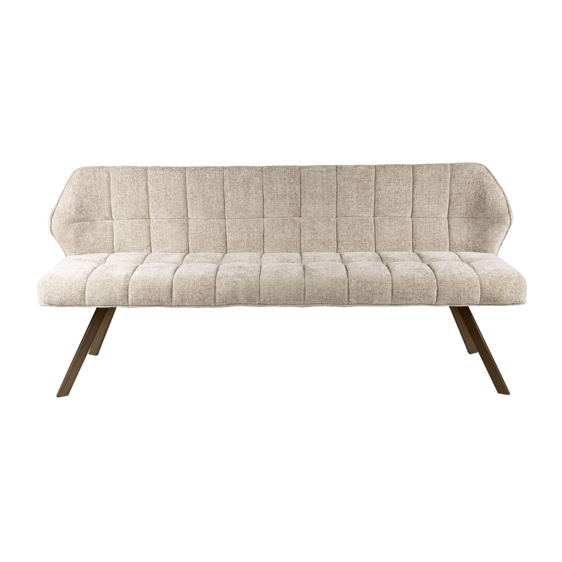 EETKAMERBANKEN Raster Beige 58/180/81 cm - Beige, Textil (180/81/58cm) - Hoyz Collection