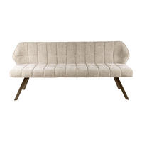 EETKAMERBANKEN Raster Beige 58/180/81 cm - Beige, Textil (180/81/58cm) - Hoyz Collection