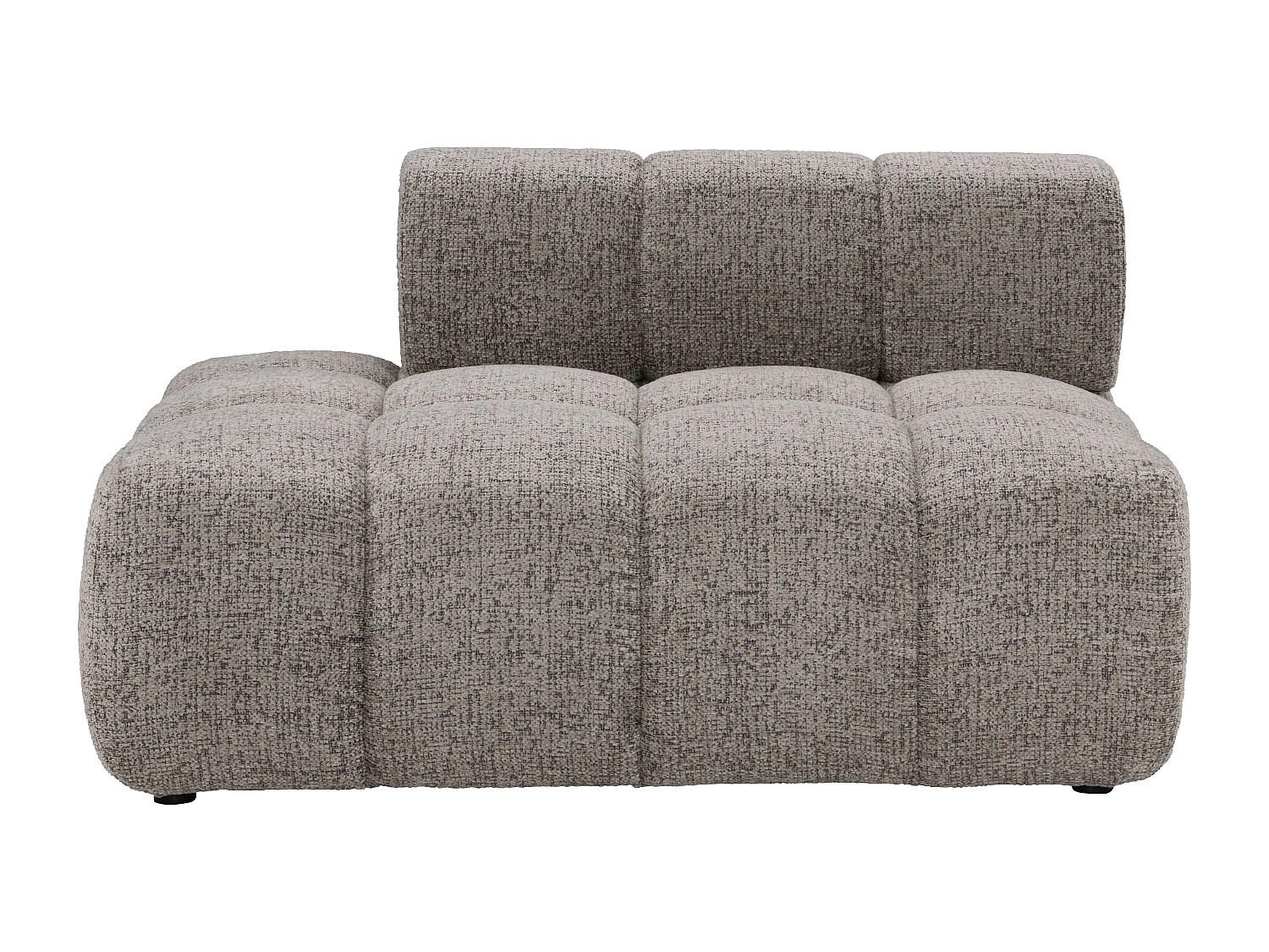 RECAMIERE ohne Schlaffunktion - 1 Person - stoff - taupe Facivil - Taupe, Textil (125/70/94cm) - Vente-Unique