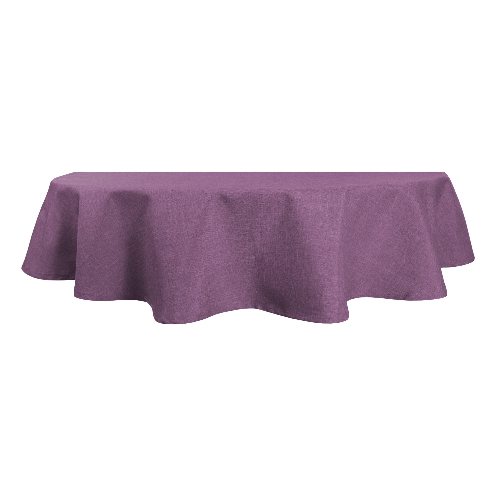 TISCHDECKE Leinenoptik 135/180 cm oval Flieder - Flieder, Textil (135/180cm) - TiborTex