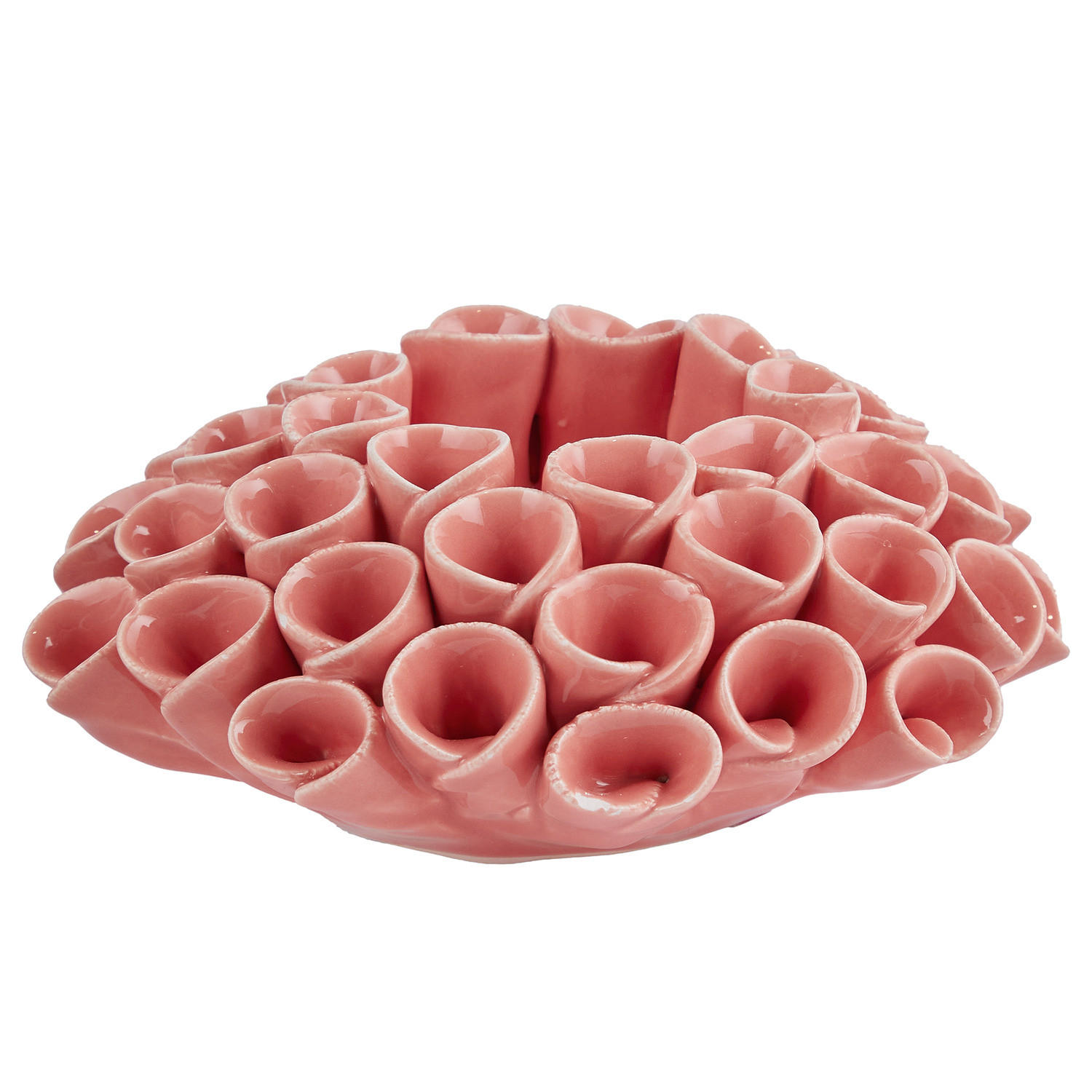 KERZENHALTER Coral Koralle - Rot, Stein (13/6/13cm) - Butlers