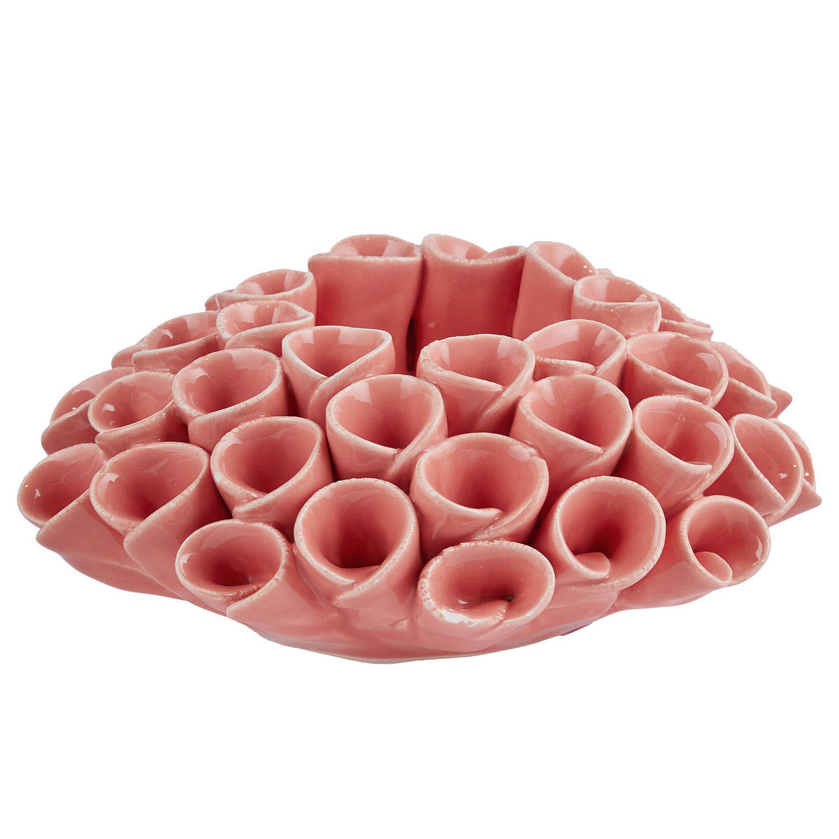 KERZENHALTER Coral Koralle - Rot, Stein (13/6/13cm) - Butlers