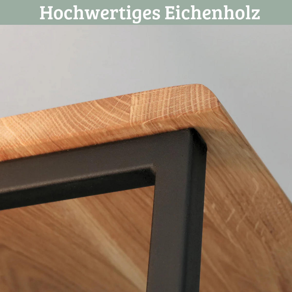 WANDGARDEROBE mit Ablage EGON Eichenholz Mit Baumkante - Braun, Holz (92/22/29.2cm) - DELUKE