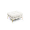 POUF Mamaia aus strukturiertem Stoff leichtes beige - Creme, Textil (60/41/60cm) - Micadoni