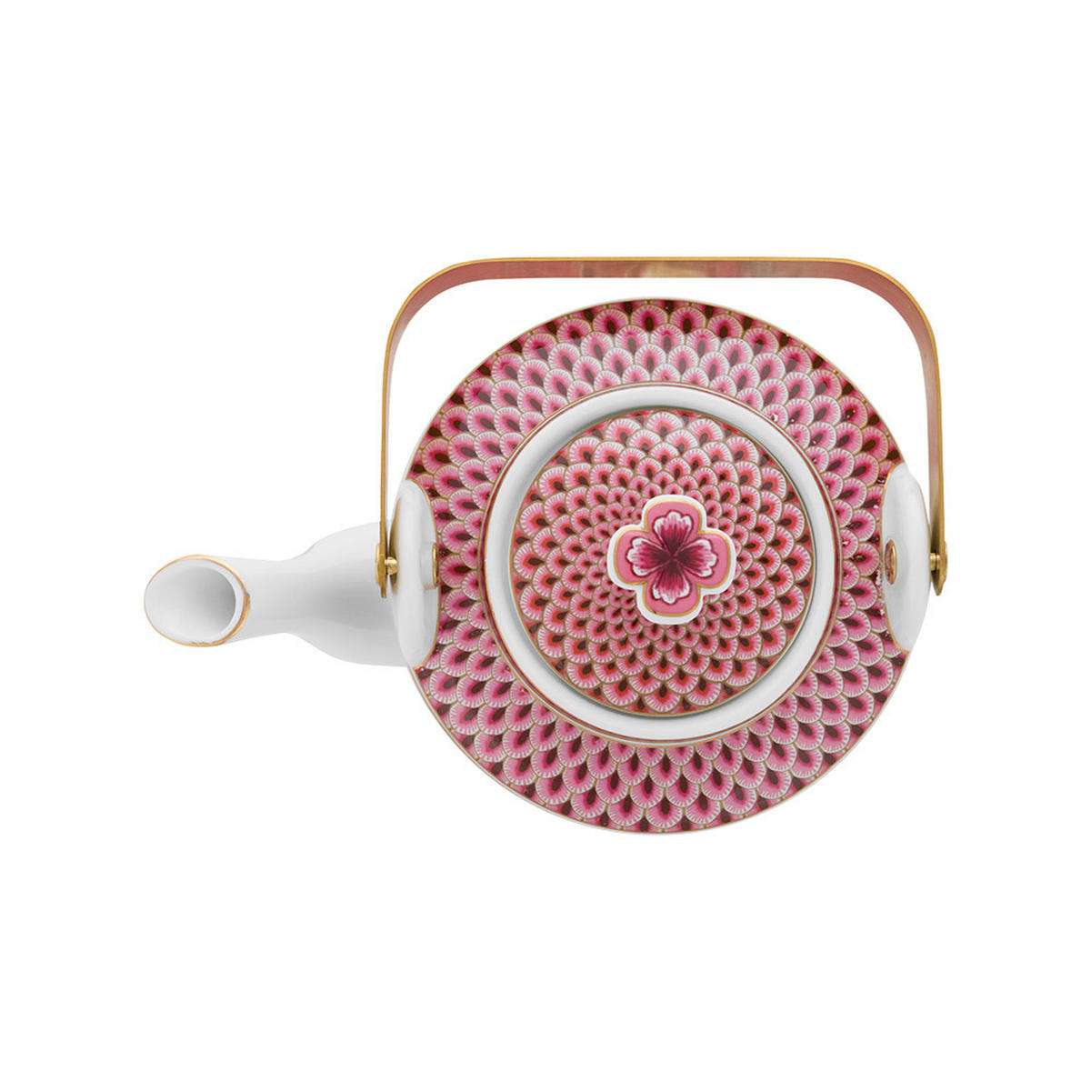 TEEKANNE Geschenkset oriental blumenfestival dunkel rosa 1 L - Rosa, Keramik (12/20/17.5cm) - Pip Studio