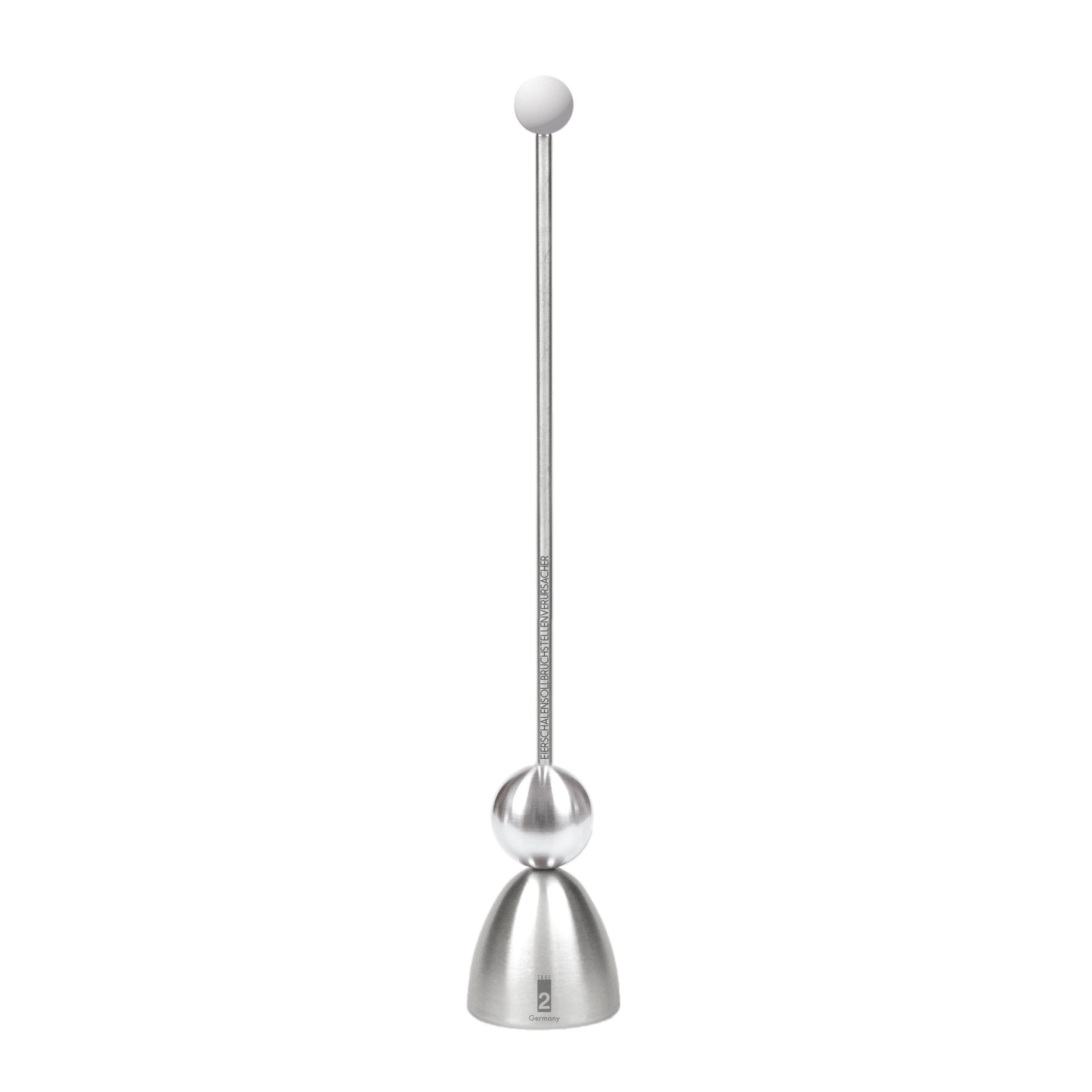 EIERSCHALENSOLLBRUCHVERURSACHER Clack Xmas Edition, Silikonkugel Weiß - Weiß, Metall (4.5/29.5/4.5cm) - Take2