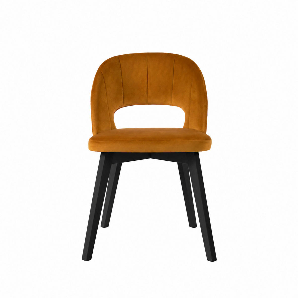 STUHL Monica 85 × 50 × 45 cm, gelb, schwarz - Gelb/Schwarz, Metall (50/85/45cm) - Margaret Hadas24