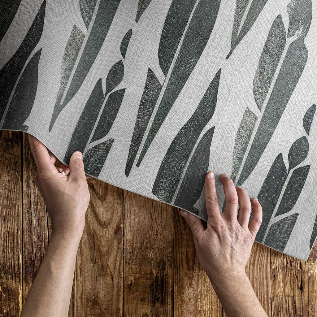 Thumbnail - Wallfluent Teppich, Silber, Kunststoff, 100x150 cm, Teppiche & Böden, Teppiche, Moderne Teppiche