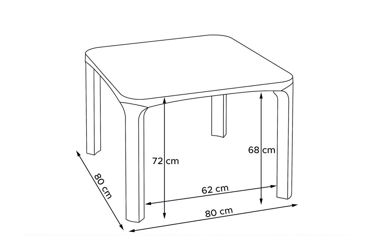 GARTENMÖBEL-SET LEOPSI, ETULI 5-tlg, Anthrazit - Anthrazit, Kunststoff - KONSIMO®