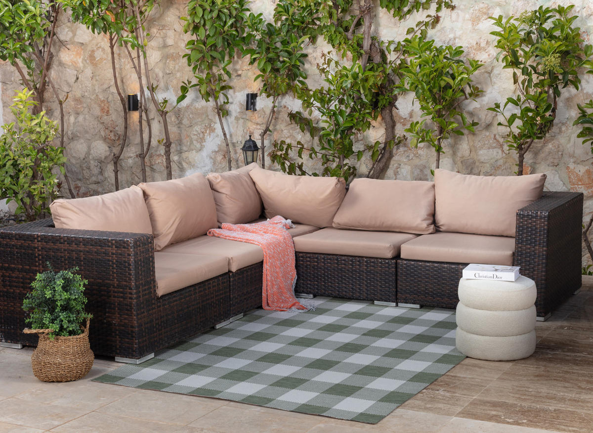 OUTDOORTEPPICH 200/275 cm Grün - Grün, Naturmaterialien/Textil (200/275cm) - LIVABLISS