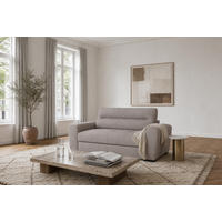 2-SITZER Carlisle Chenille Braun 183/97/93 cm - Mauve, Kunststoff/Textil (183/93/97cm) - foamnova