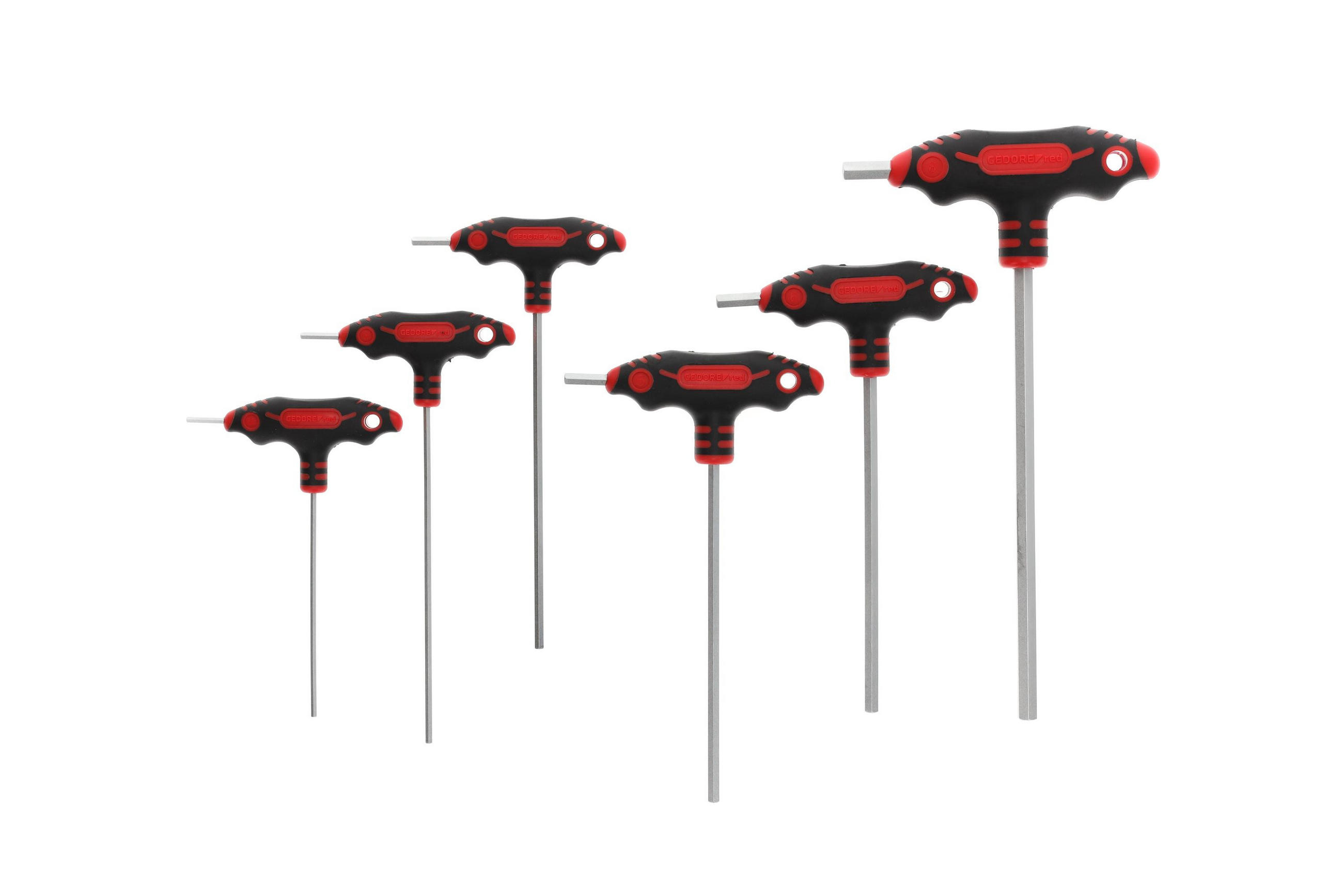 R38672006 2K-T-GRIFF-SCHRAUBENDREHER-SATZ 6-KANT 2.5-8 MM - Multicolor, Kunststoff/Metall (23/35cm) - Gedore