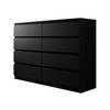 KOMMODE Malwa M8 - Schwarz, Holzwerkstoff (138/100/40cm) - MIRJAN24
